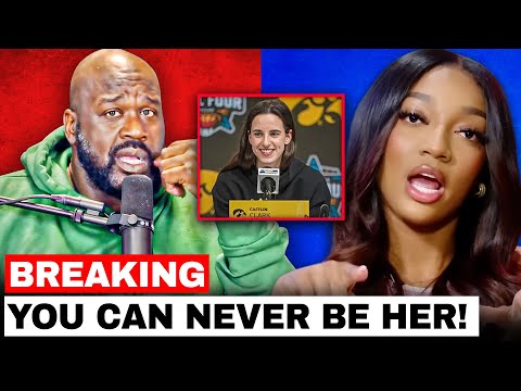 Shaq Destroys Angel Reese on her own Podcast Over Caitlin Clark! EMOTIONAL DAMAGE!!