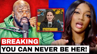 Shaq Destroys Angel Reese on her own Podcast Over Caitlin Clark! EMOTIONAL DAMAGE!!