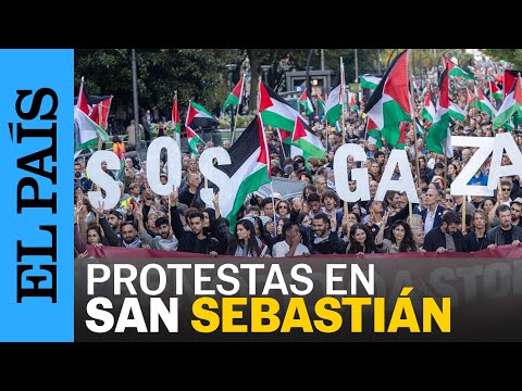SAN SEBASTIÁN: Miles de manifestantes, liderados por figuras del cine, claman por Gaza | EL PAÍS