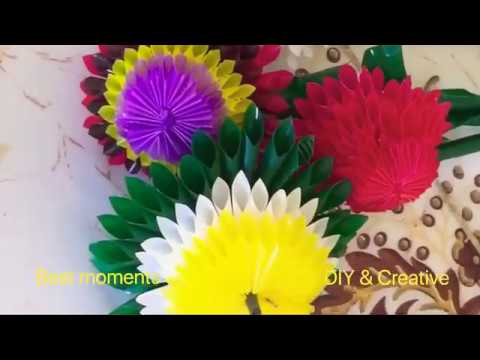 DIY Straw - Rose straw- creative