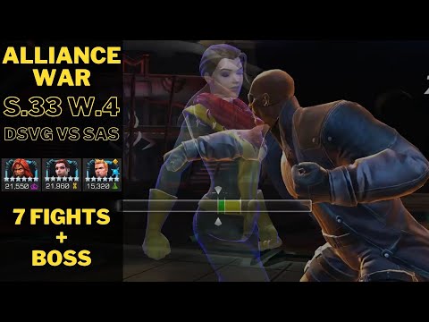 ALLIANCE WAR SEASON 33 WAR 4 - 7 FIGHTS + BOSS - RANK 4 KITTY GOES TO WAR!!