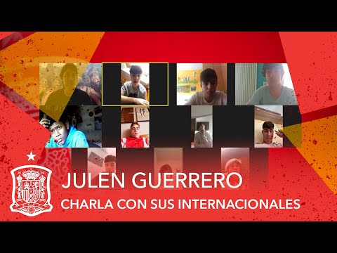 Julen Guerrero, seleccionador Sub-15, charla por videoconferencia con sus internacionales Julen Guerrero, seleccionador Sub-15, charla por videoconferencia con sus internacionales