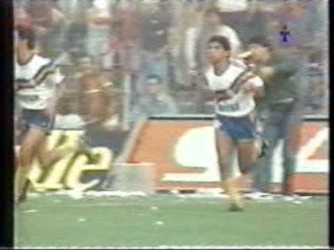 Gol de Rodriguez a Gimnasia (Boca 2-Gimnasia 3 26-11-89)