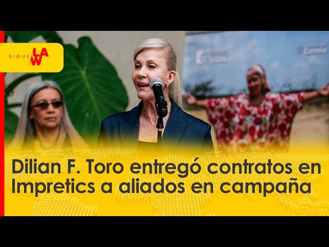 Dilian Francisca Toro entregó contratos en Impretics a aliados en campaña