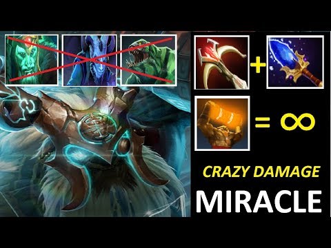Miracle -  Earthshaker | WTF CRAZY ECHO SLAM | DOTA 2 Pro Gameplay 7.22