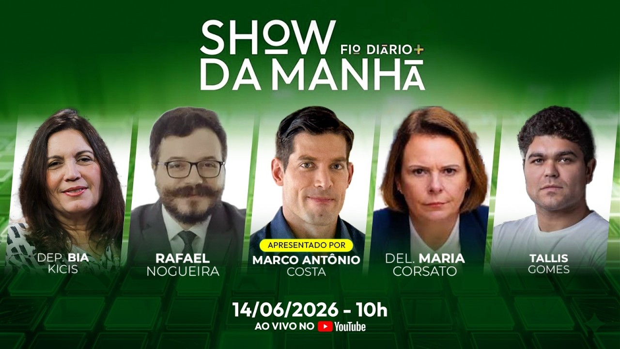 SHOW DA MANHÃ -  A MORDAÇA DE 90 DIAS: MORAES PROÍBE FLÁVIO DE VER BOLSONARO  14/07/2026
