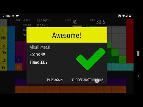 Periodic Table Quiz Video