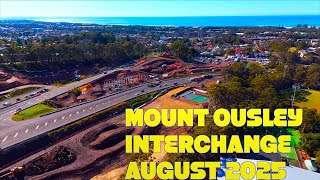 Mount Ousley Interchange construction update Wollongong south of Sydney Australia  August 2025