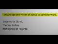 Catholic Church Demands Punishment for Their Victim? Archdiocese of Toronto 2026