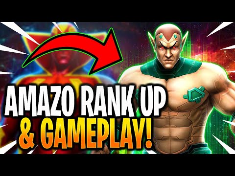 *NEW* AMAZO LEGENDARY RANK UP & GAMEPLAY! - DC Legends