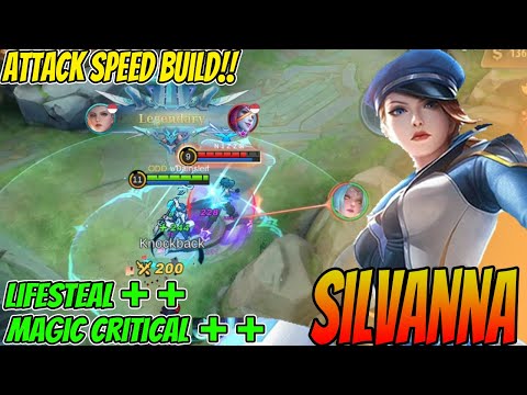 SILVANA ATTACK SPEED BUILD WINTALKER IS BROKEN? - Silvanna Best Build 2023 ~ MLBB