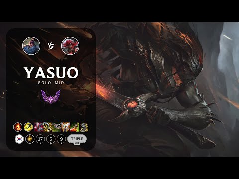 Yasuo Mid vs Katarina - KR Master Patch 12.23
