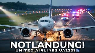 Notlandung! Boeing 737 MAX 8 von United Airlines muss Flug abbrechen | UA2301 Zwischenfall