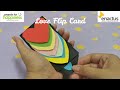 Love Flip Card Rainbow Heart Water Fall Card Origami