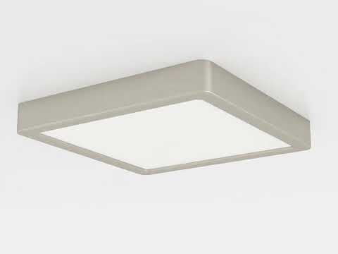 Eglo 900594 Aufbauleuchte FUEVA 5 Stahl nickel-matt LED 17W 3000K L:21cm B:21cm H:2.8cm dimmbar