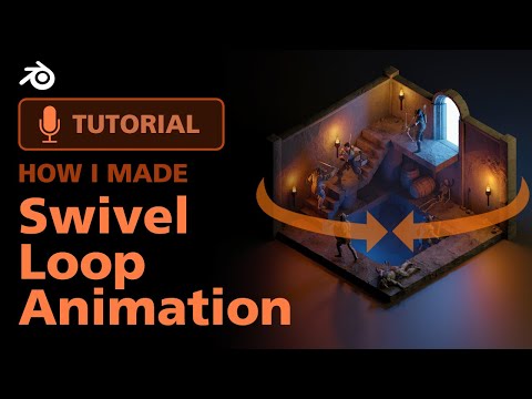 How to make a half-TURNTABLE Swivel Animation | Blender 3.0 | Lucid Man Studio