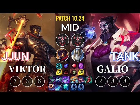 GRF jjun Viktor vs TLN Tank Galio Mid - KR Patch 10.24