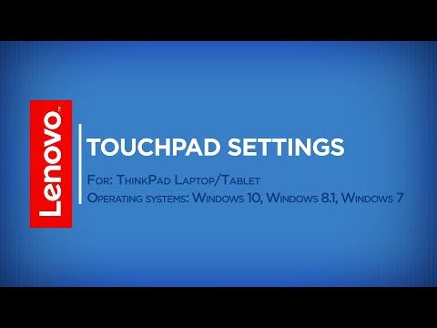 How To - Touchpad Settings in Windows 10, 8, 7...
