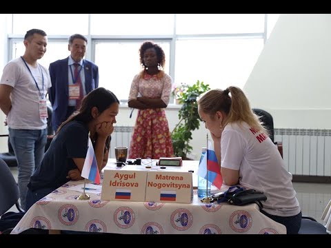 Aygul Idrisova (RUS) - Matrena Nogovitsyna (RUS). Women's World Draughts Championship. 2019.