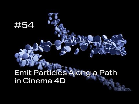 Cinema 4D Quick Tip #54 - Emit Particles Along a Path (Project File on Patreon)