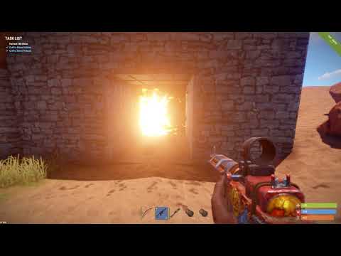 How to raid stone base with satchels RUST 01 31 2018   21 33 57 05