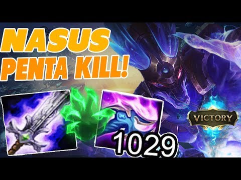 NASUS IS BROKEN! LITERALLY FREE ELO |⭐ ONE Q ONE KILL ⭐ | ⭐ PENTA KILL | INSANE DAMAGE!⭐