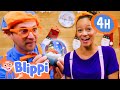 Blippi And The Holiday Snow Globe ️ 4 Hours Of Winter Videos ️ Preschool Learning Moonbug
