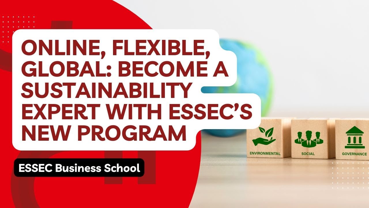 Online, Flexible, Global: Become A Sustainability Expert with ESSEC’s New Program
