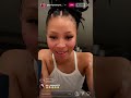 Pretty Vee On IG LIVE Cutting Up