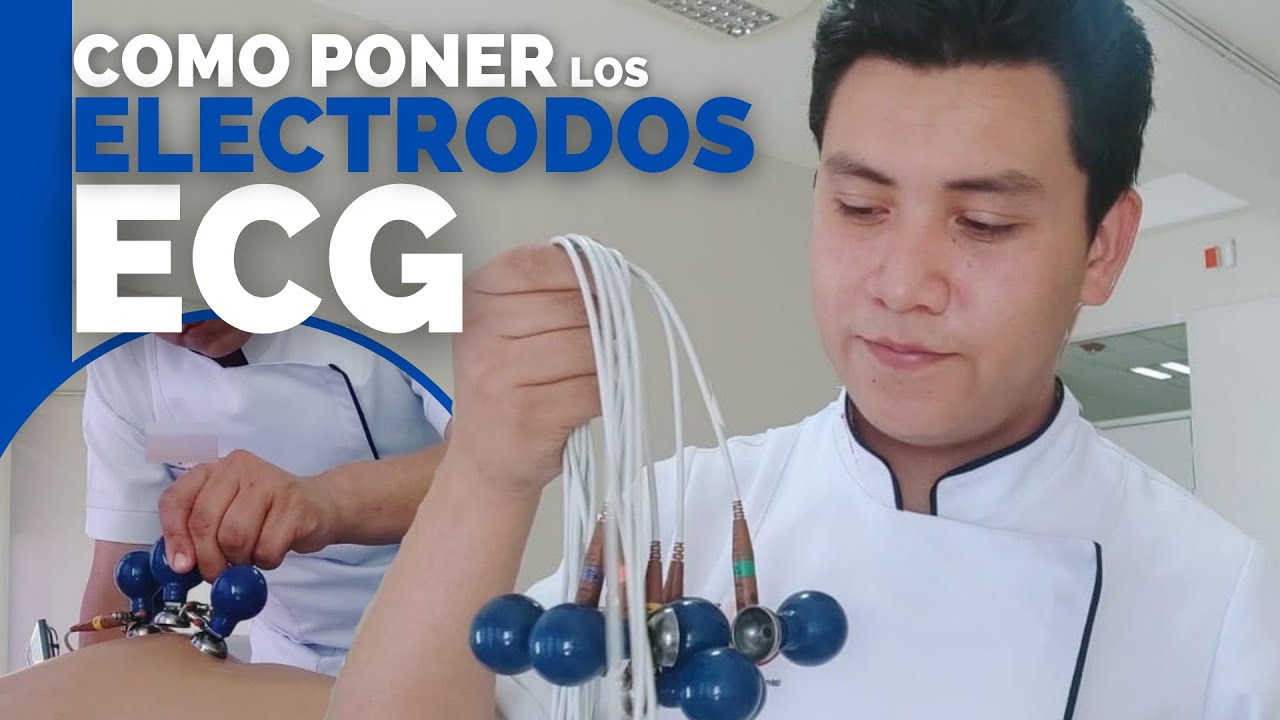 ✅COMO y DONDE COLOCAR los ELECTRODOS del ELECTROCARDIOGRAMA [ECG] | TUTORIAL | ENFERMERIA