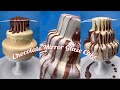 Most Satisfying Mirror Chocolate Glaze Cake Decorating With White Chocolate Chocolate 3 Layer Cake