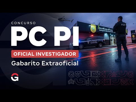 Concurso PC PI Oficial Investigador: Gabarito Extraoficial