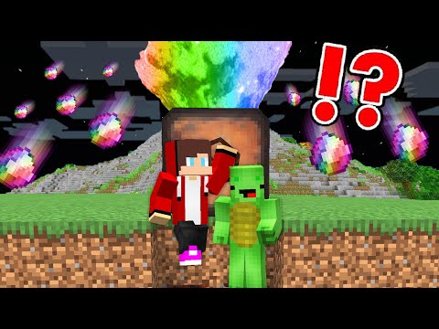 EPIC RAINBOW DIAMOND VOLCANO vs. Doomsday Bunker In Minecraft JJ and Mikey challenge (Maizen)