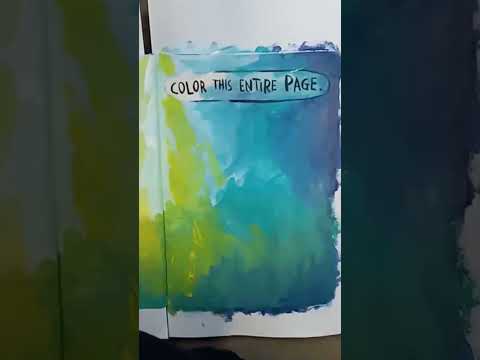 Wreck This Journal Shorts | Pg 23 - Color Entire Page | #Shorts #wreckthisjournal