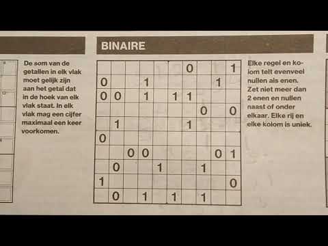 Why do we need to solve this Binary Sudoku puzzle? (with a PDF file) 07-17-2019 part 1 of 3