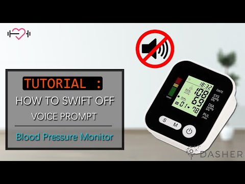 Tutorial: How to switch off voice prompt (Blood pressure monitor)