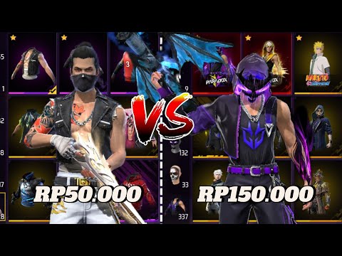 FF ACCOUNT REVIEW PRICE 50,000 VS 150,000!! PARADOX + EVOMAXX BUNDLE🥶🔥