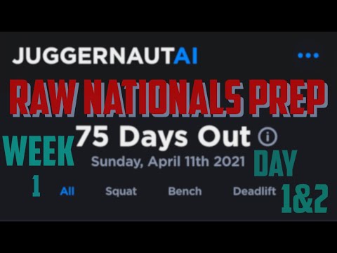 Juggernaut AI Prep (Raw Nationals ) Week 1 ~ T 1 & 2