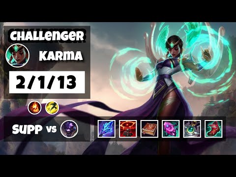 Karma Challenger Gameplay S11 Replay 11.8 Support (2/1/13) - BR