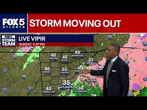 Winter storm moving out of Georgia | FOX 5 News