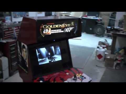 (Classic) Jonathans GoldenEye TableTop Custom Arcade Machine.mp4