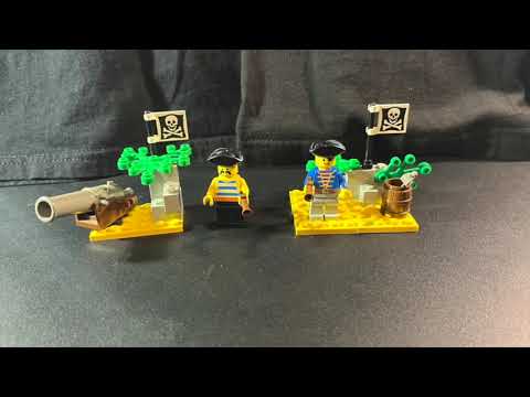 Lego: 2 small Pirate sets (stop-motion build)