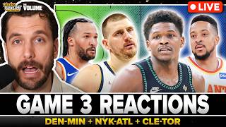 GAME 3 REACTIONS: Timberwolves, Gobert BODY Jokic & Nuggets + McCollum & Hawks beat Brunson & Knicks