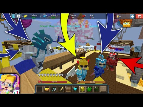 TEAM UP with Enemy!?😳😳 in Bed wars😱 BlockmanGo