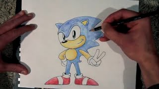 How to Draw SONIC The Hedgehog CLASSIC (Easy Drawing Tutorial)