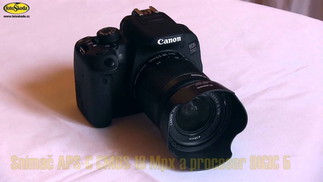 YouTube video - Canon EOS 100D a Canon EOS 700D - představení 