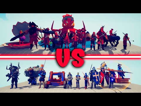MEGA PIRATE TEAM vs MEGA MEDIEVAL | TABS - Totally Accurate Battle Simulator