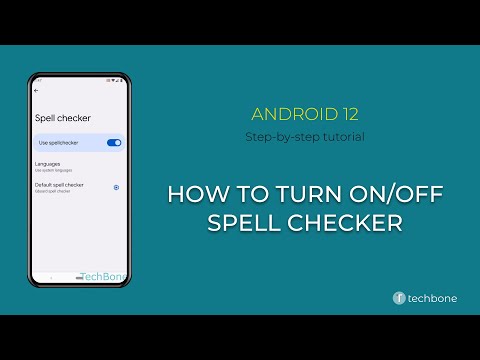 How to Turn On/Off Spell checker [Android 12]