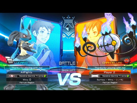 Lucario vs Chandelure - Pokkén Tournament DX
