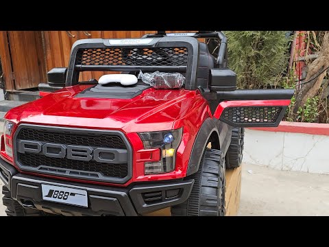 Battery car unboxing and installation pobo jeep assembling car installation